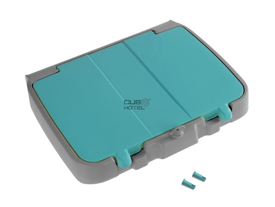 Yellow/green Lid 120 Lt. With Integrated Room